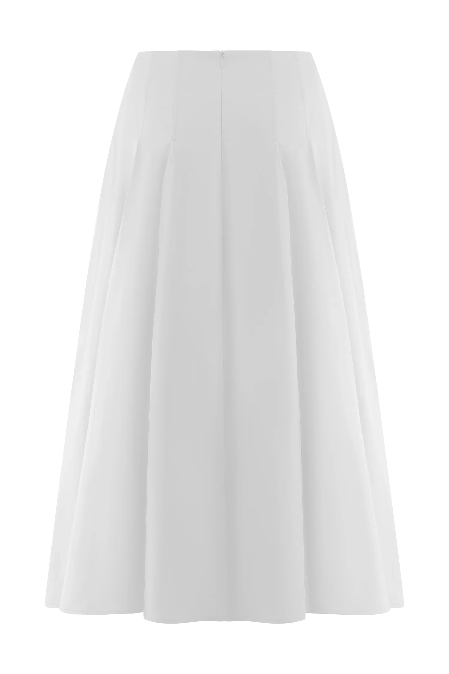 Mae A Line Midi Skirt White