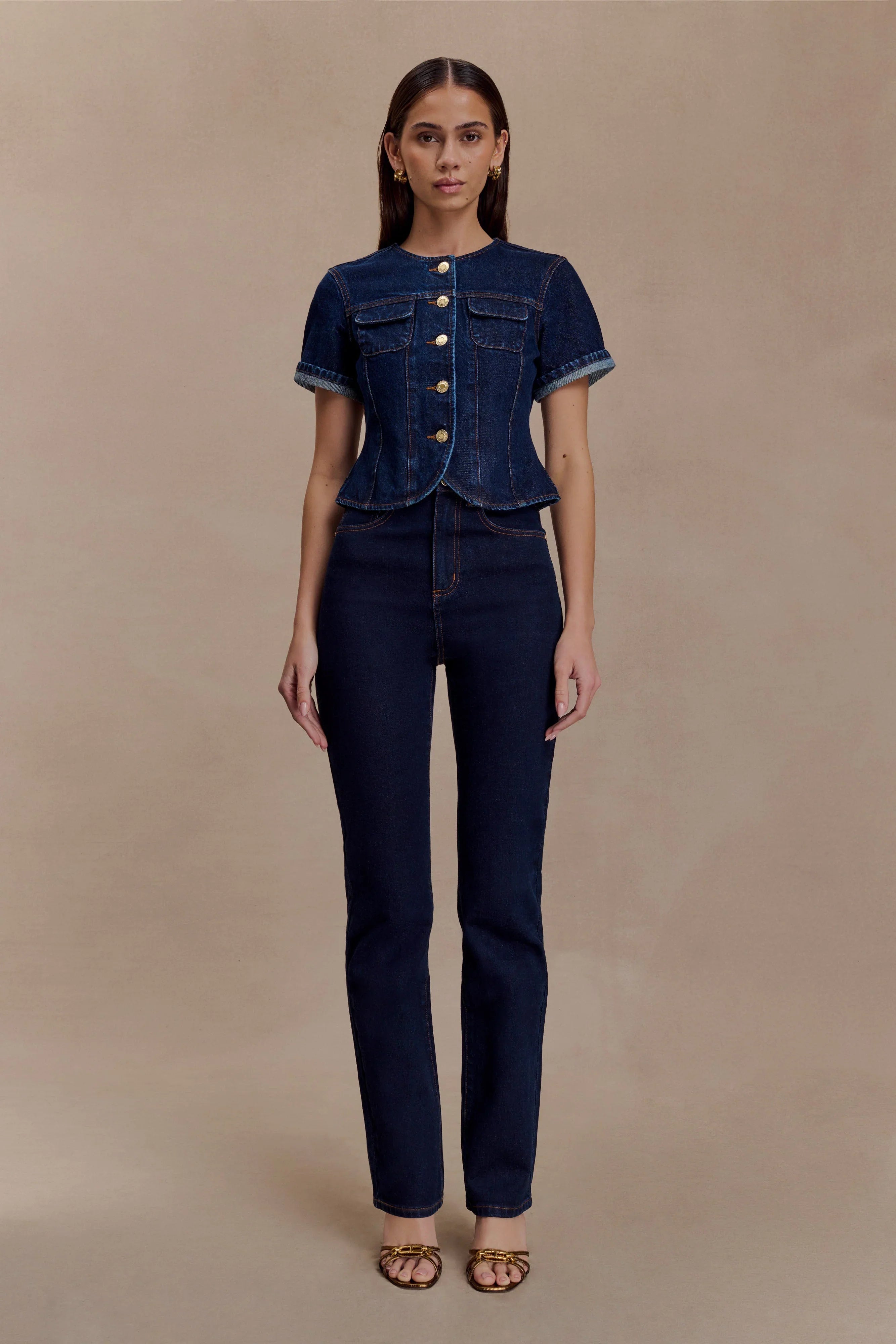 Janessa Skinny Denim Jeans Indigo Blue