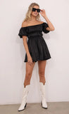 Off The Shoulder Dress in Black