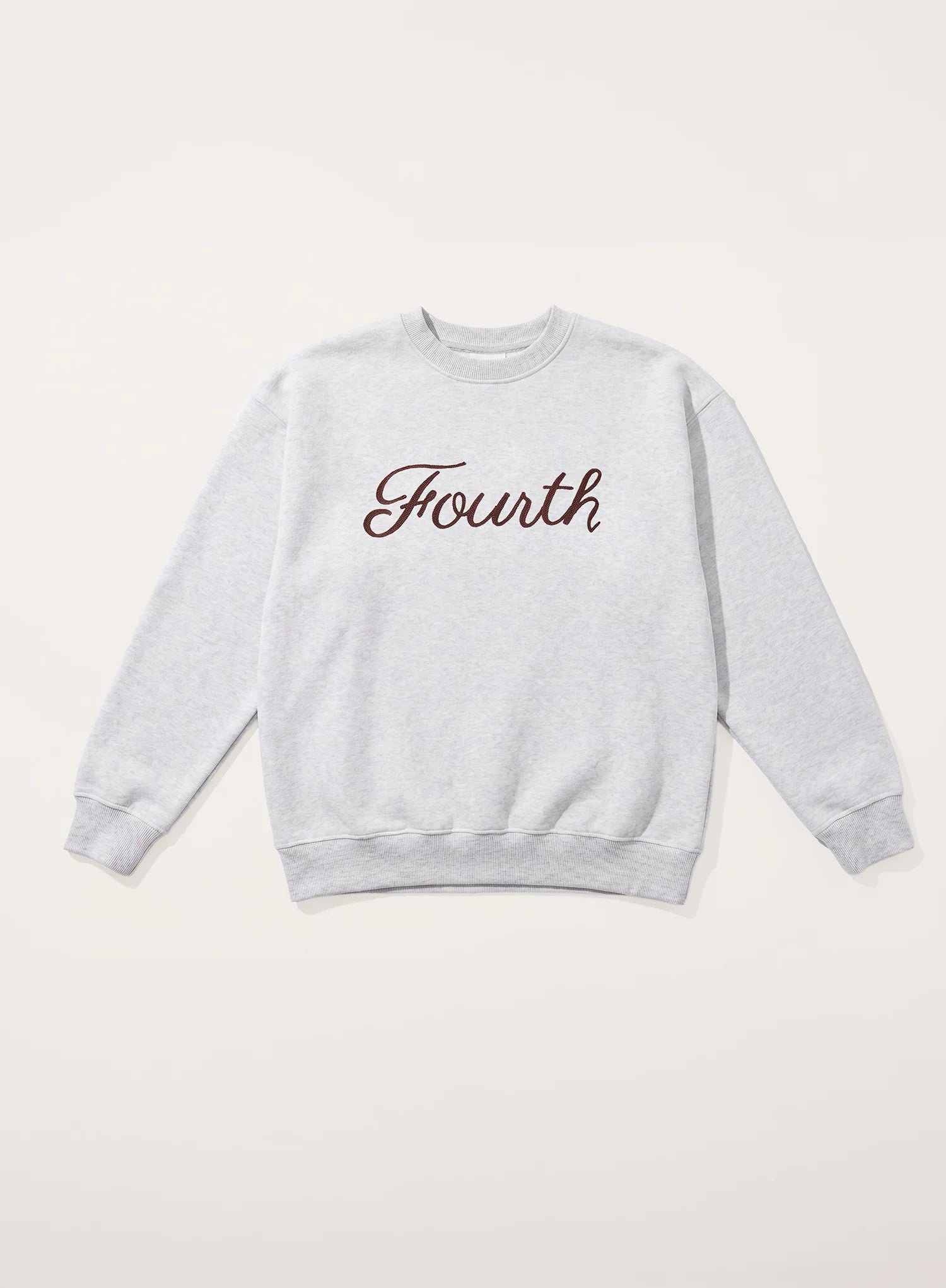 Light Grey Fourth Script Slogan Sweatshirt