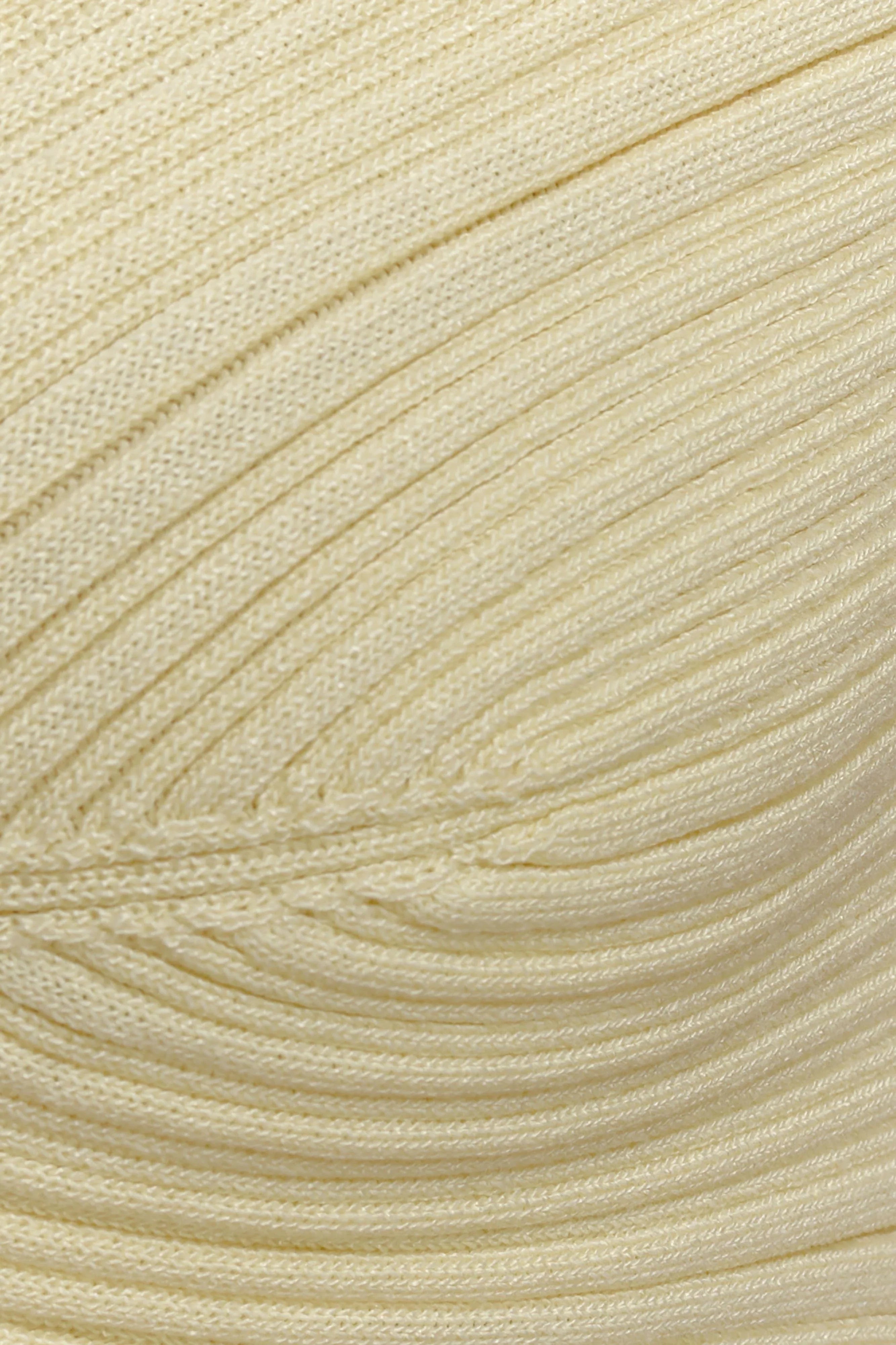 Coleene Pointelle Knit Top Lemon