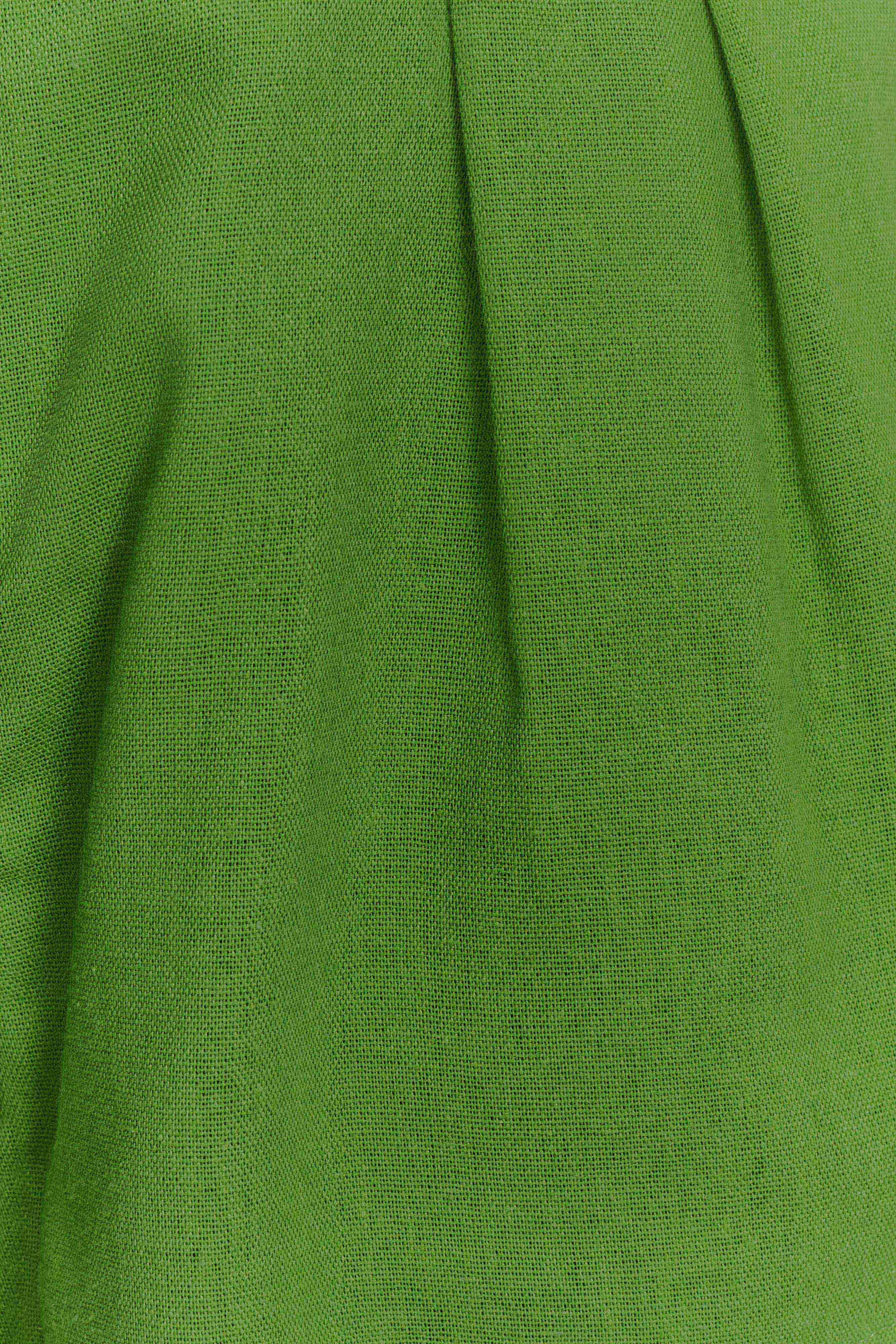 Scout Linen Belted Shorts Green