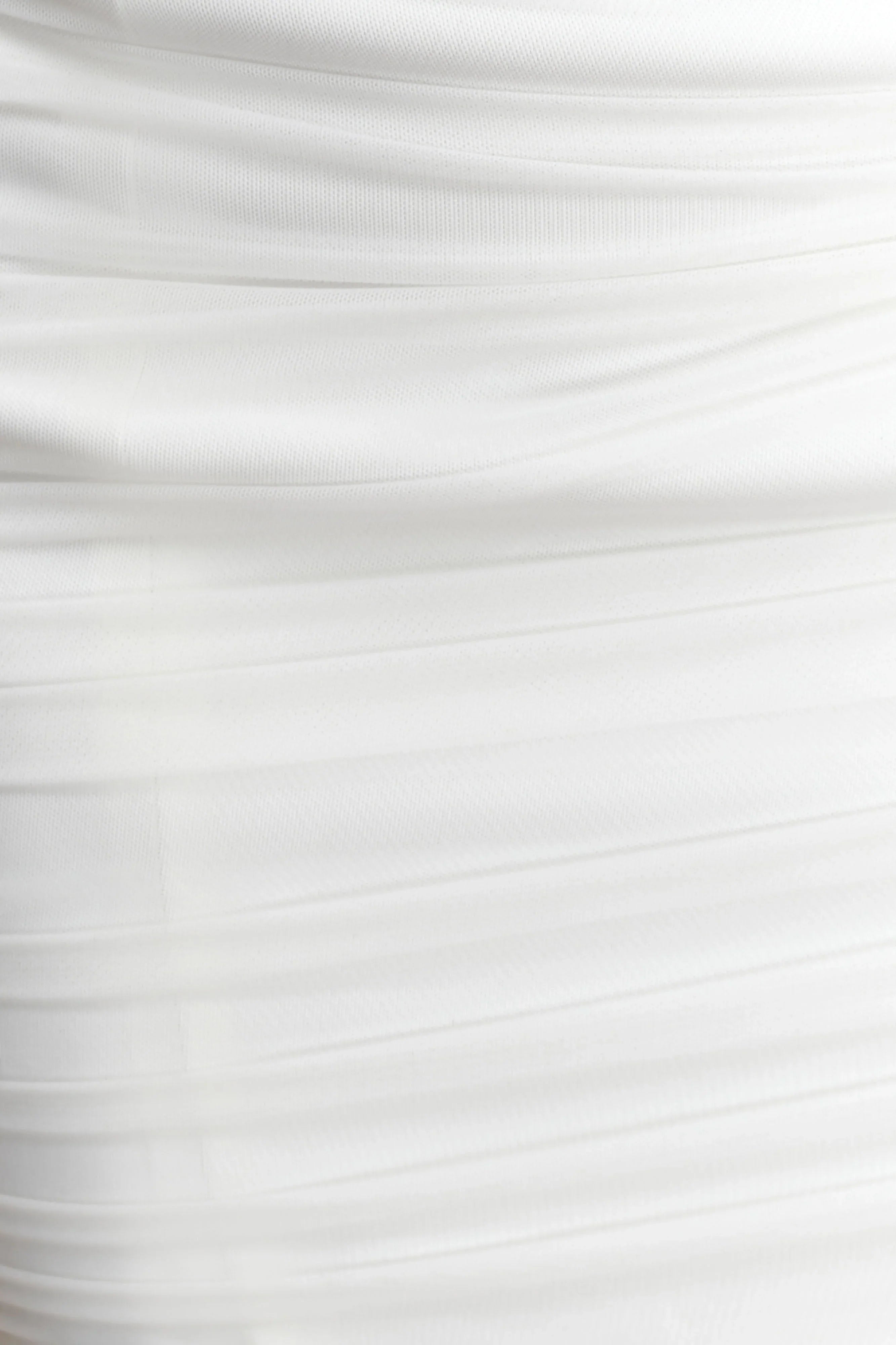 Jianna Strapless Mesh Maxi Dress Ivory