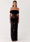 Gracie Twist Maxi Dress Black