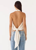 Mania Tassel Top Ivory