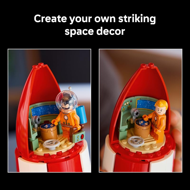 LEGO Ideas Tintin Moon Rocket Building Set for Adults Ages 18 Collectible Kit for Fans Bedroom or Home Office Decor Gifts for Comic Lovers 21367