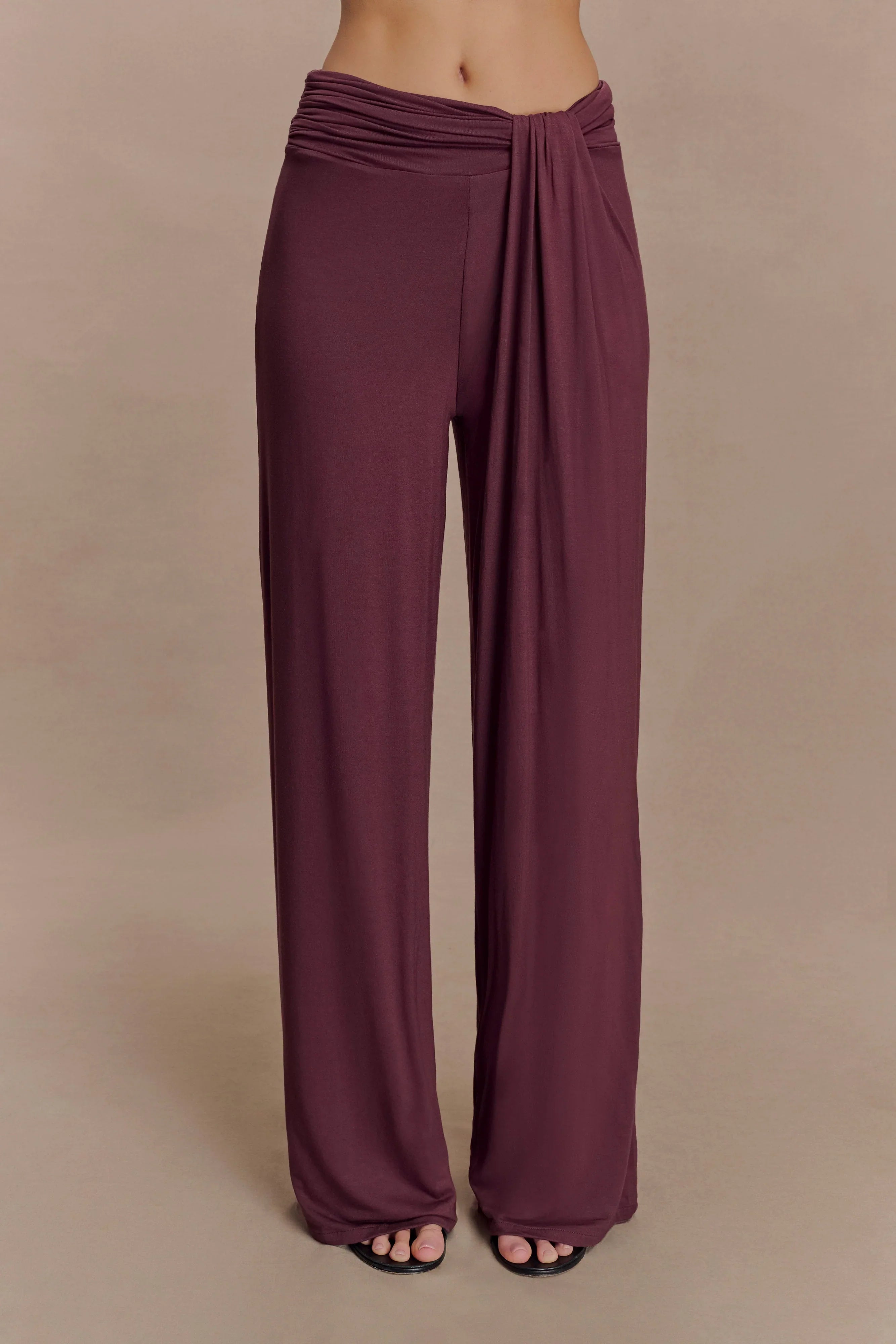 Ramona Modal Straight Leg Pant Mahogany