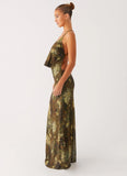 Star Fields Maxi Dress Cyber Floral