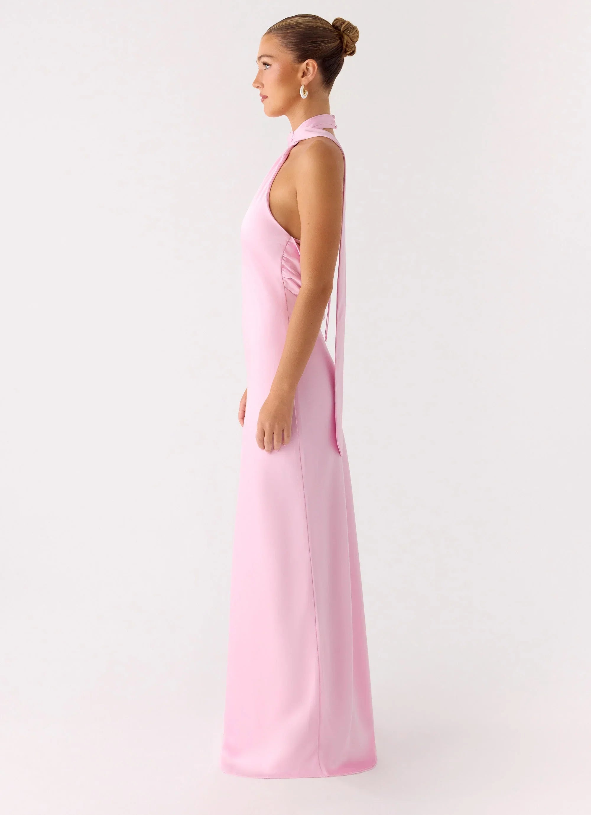 Keena Scarf Maxi Dress Pink