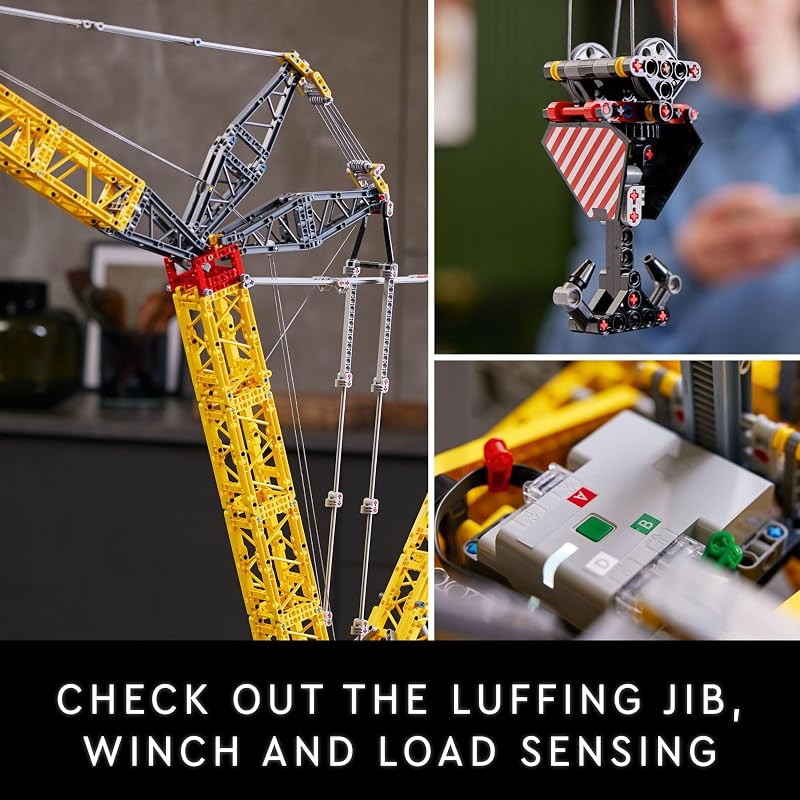 LEGO Technic Liebherr Crawler Crane LR 13000 Model Kit Bedroom or Office Decor for Adults Ages 18 Building Blocks for Adults to Display Gift Ideas 42146