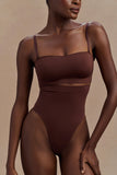 Saria High Waist Shapewear Briefs Espresso