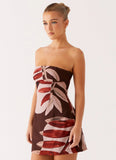 Kellen Mini Dress Cinnamon Palm