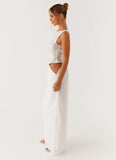 Above Ground Sequin Maxi Dress White