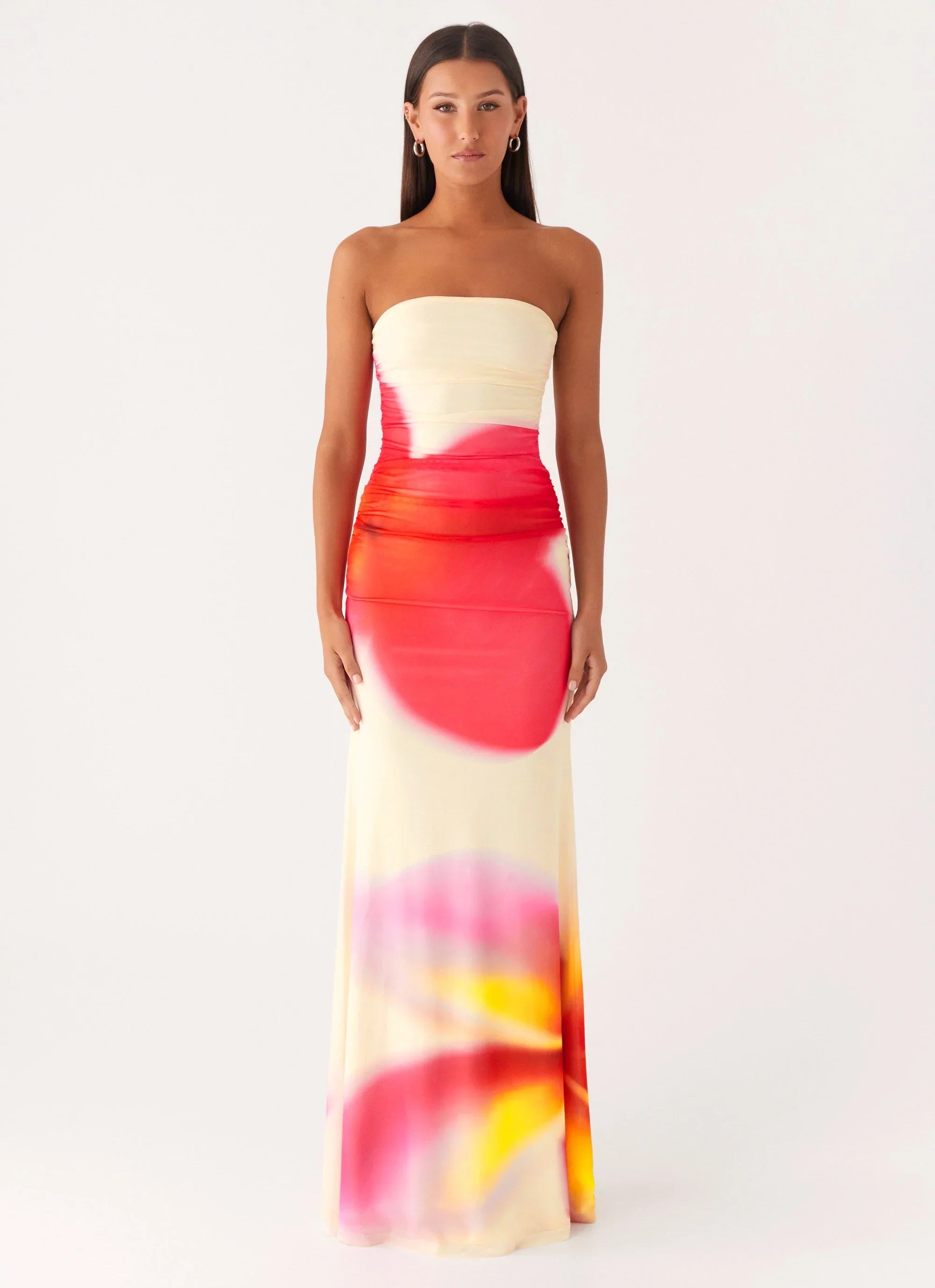 Iroha Strapless Maxi Dress Frangipani Yellow