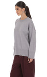Oversized Knit Jumper in Gray