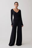 Sari Long Sleeve Modal Top Black