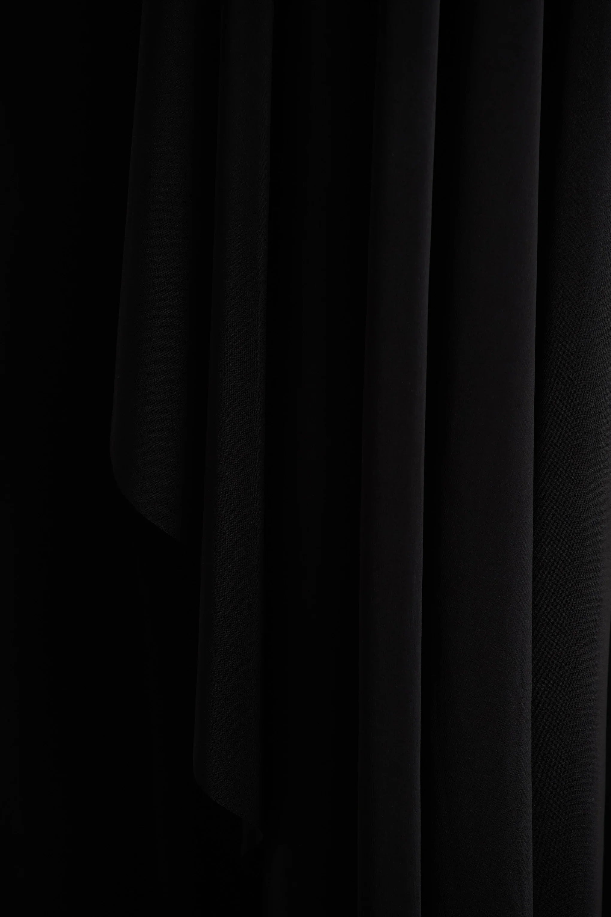 Briony Black Crew Neck Maxi Dress With Cape Sleeves