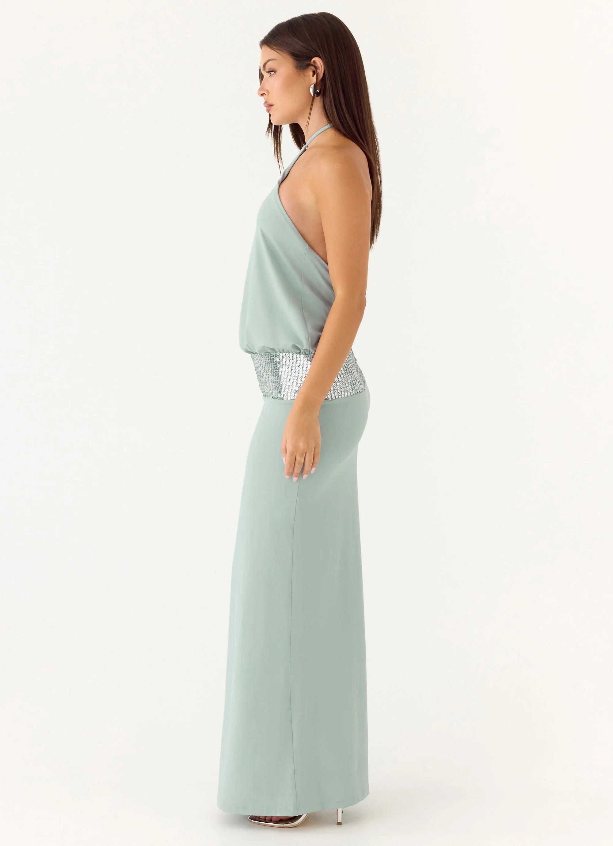 Marcie Halter Maxi Dress Mint