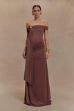 Oliver Slinky Maxi Dress Chocolate