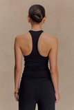 Ramona Modal Tank Top With Hardware Black