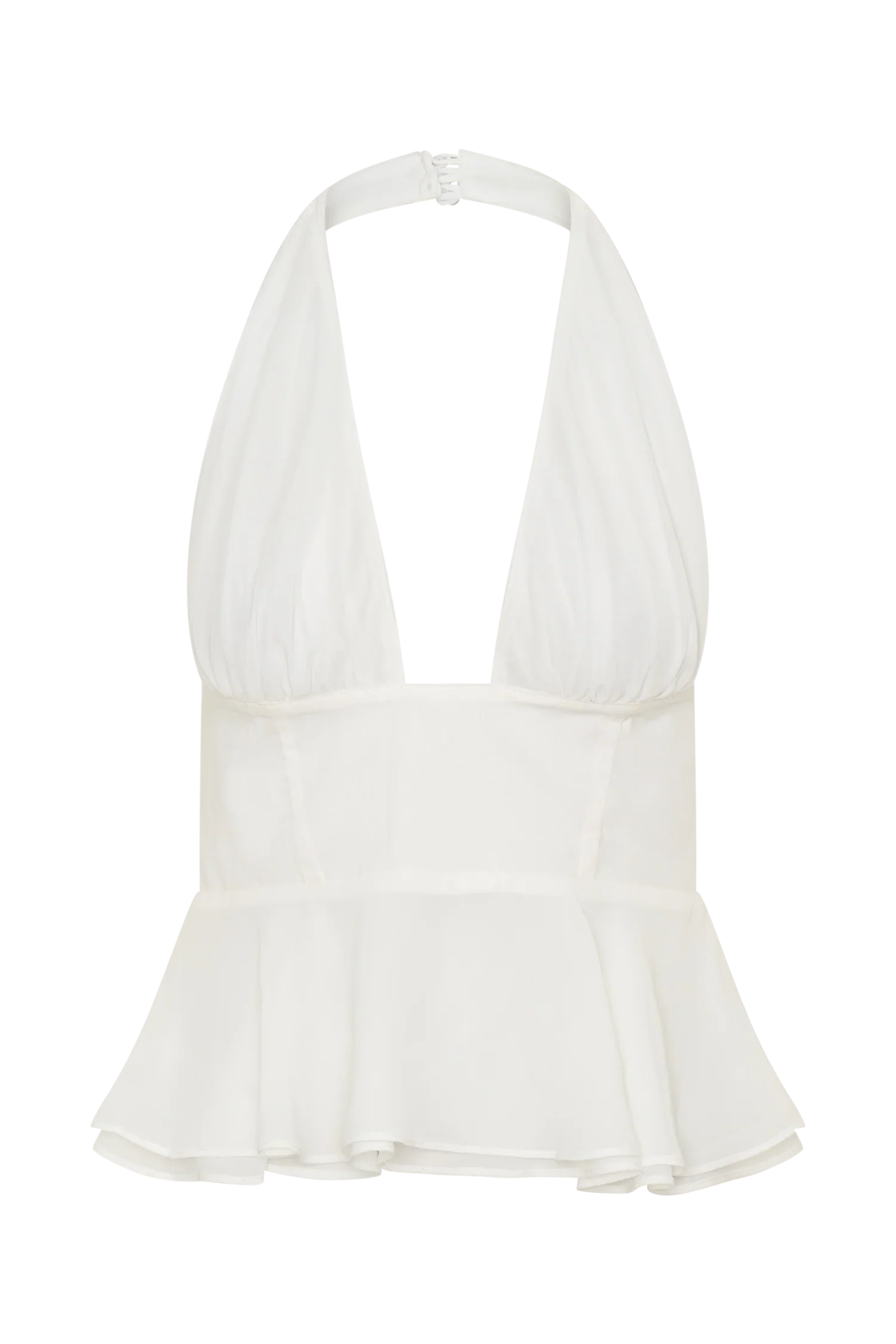 River Halter Neck Sleeveless Top White