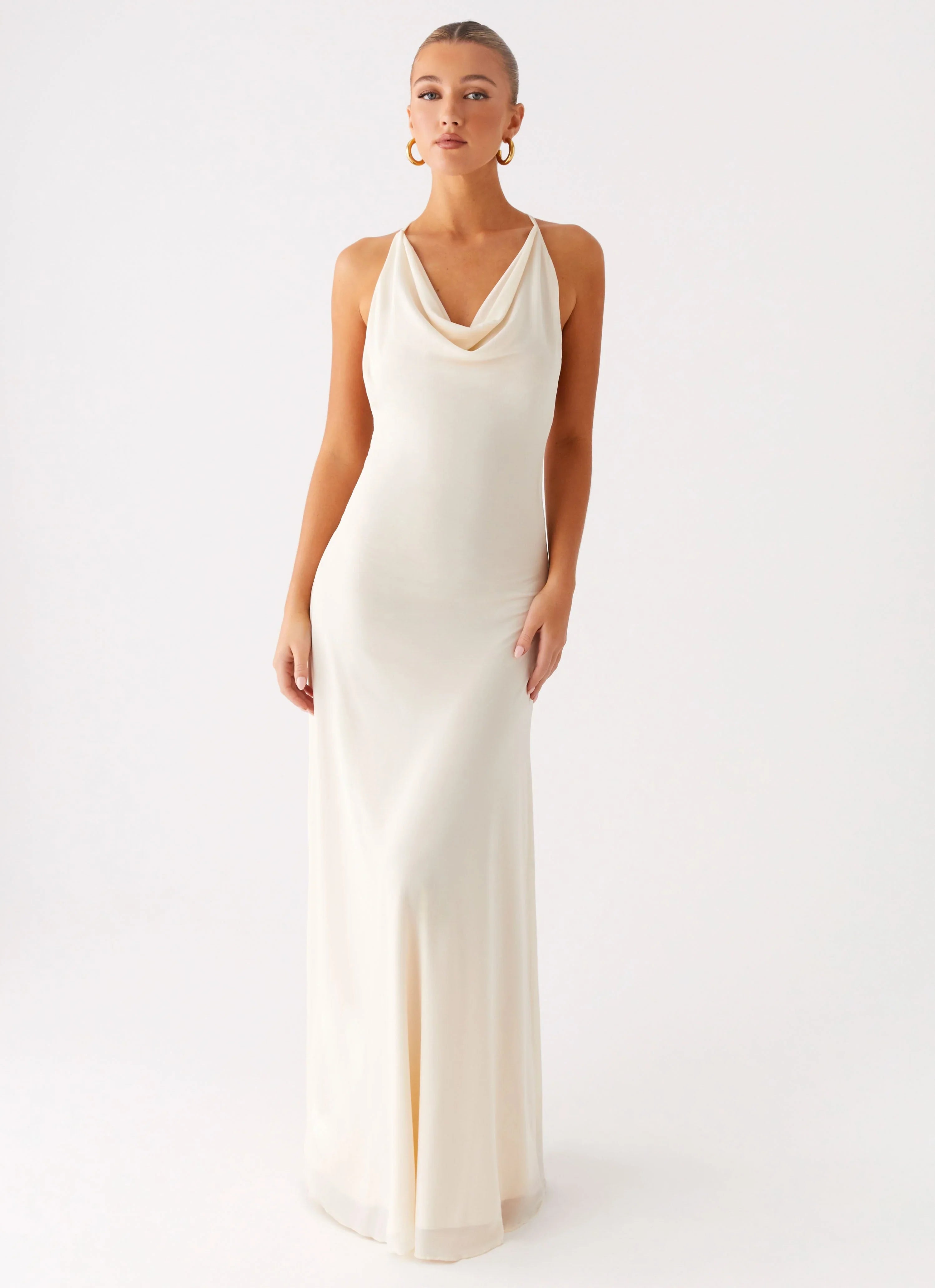 Dahliana Maxi Dress Off White