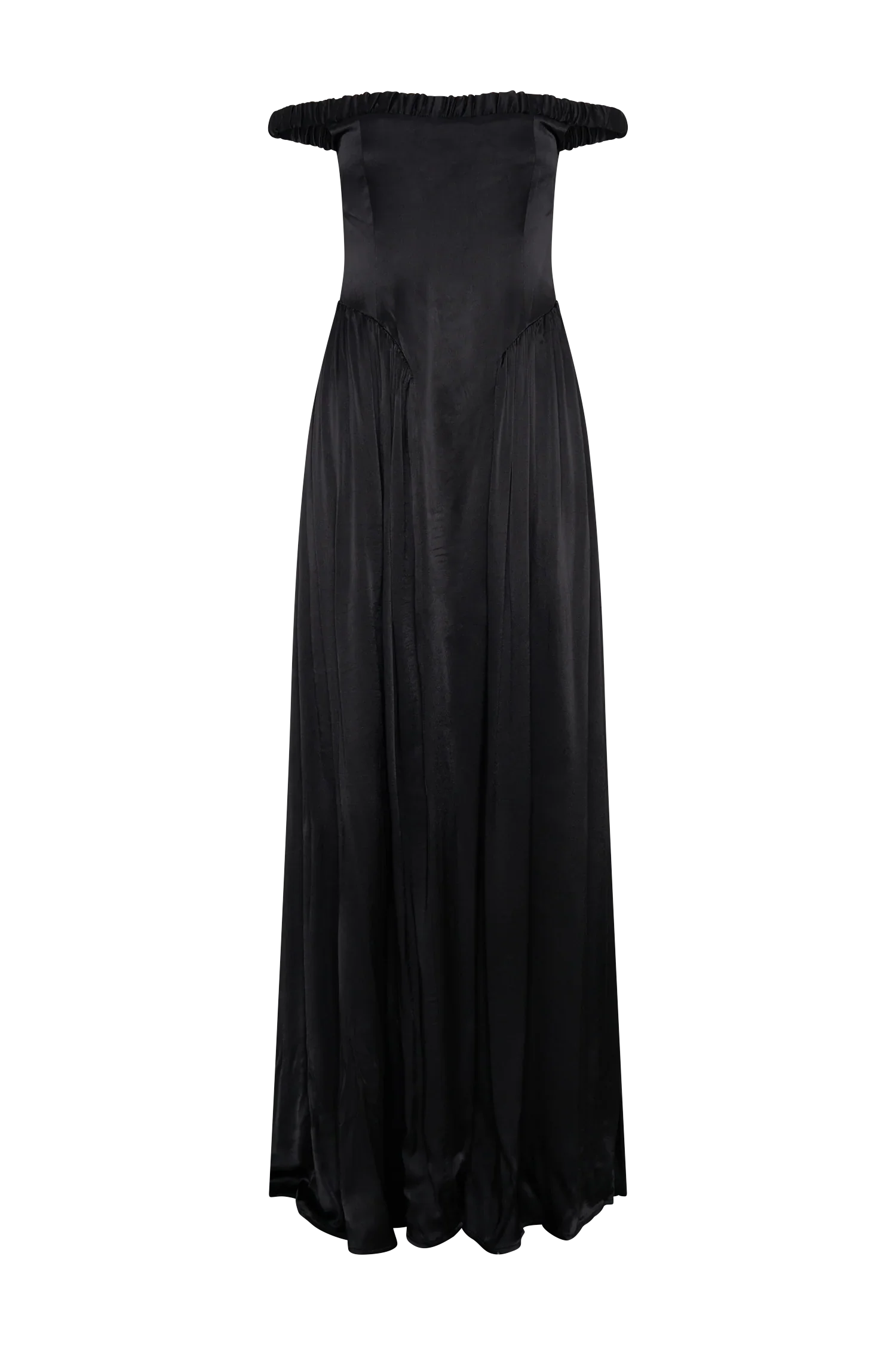 Coco Dropped Waist Maxi Dress Black