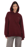 Oversized Lucy Hoodie in Burgundy