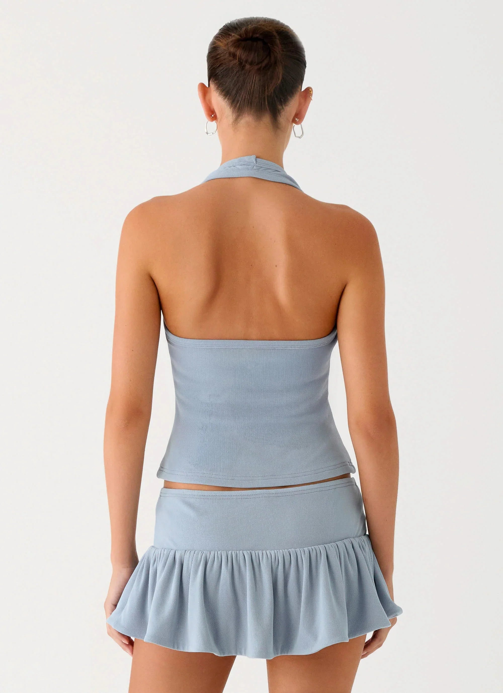 Vegas Nights Low Rise Skort Blue