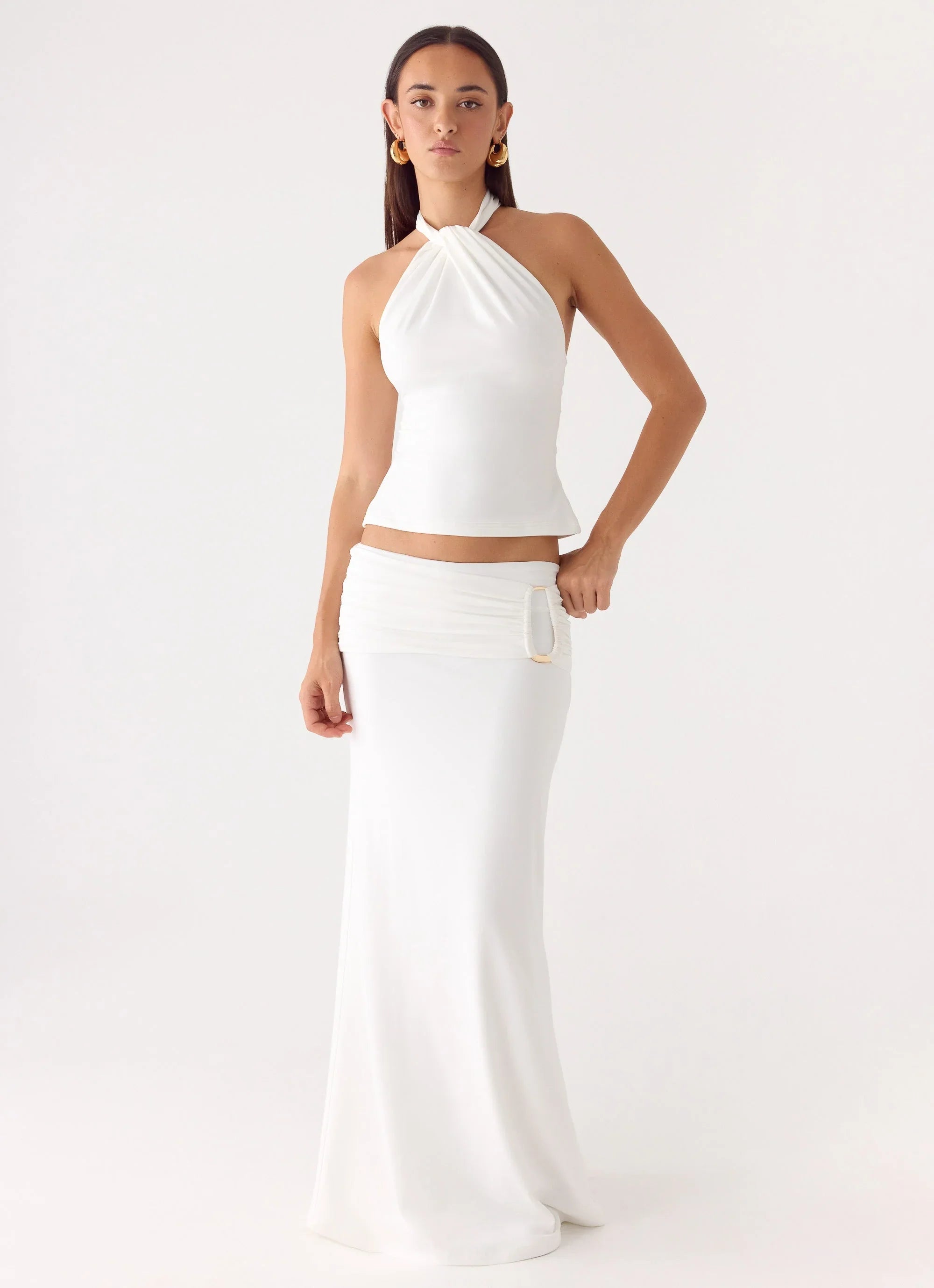 Rosanna Maxi Skirt White
