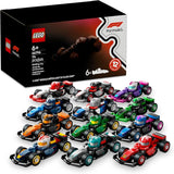 LEGO F1 Collectible Race Cars 6 Pack Building Set for Boys Girls Ages 6 Birthday Party Favor or Gift Mystery Box W Surprise F1 Car Toys Travel Toys for Kids 66796