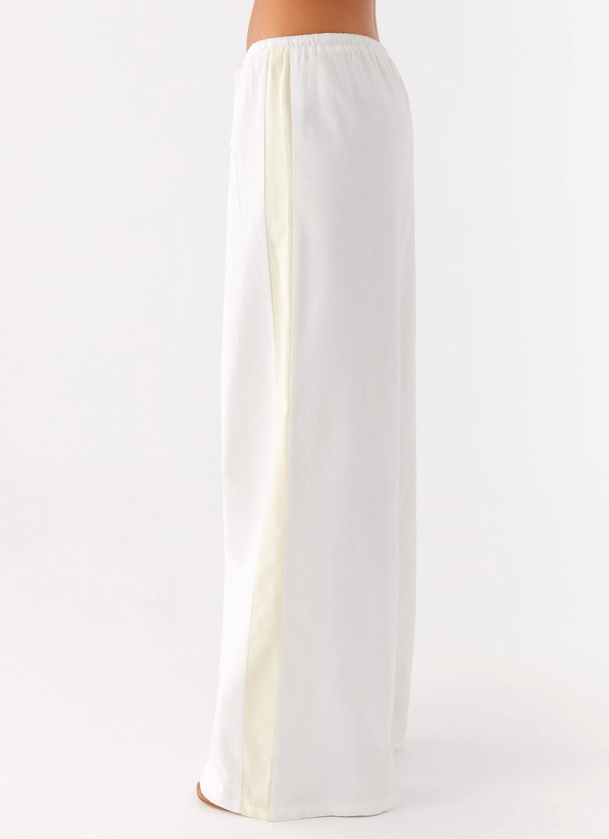 Oska Drawstring Pants White