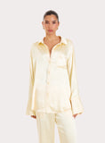 Lemon Oversized Satin Shirt