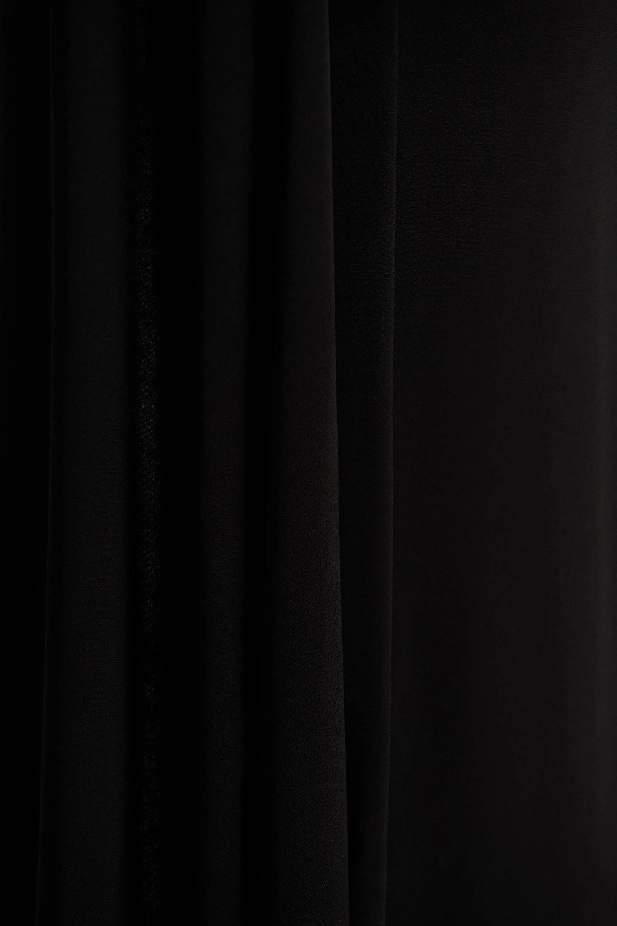 Dawn Black High Neck Maxi Dress With One Long Cape Sleeve