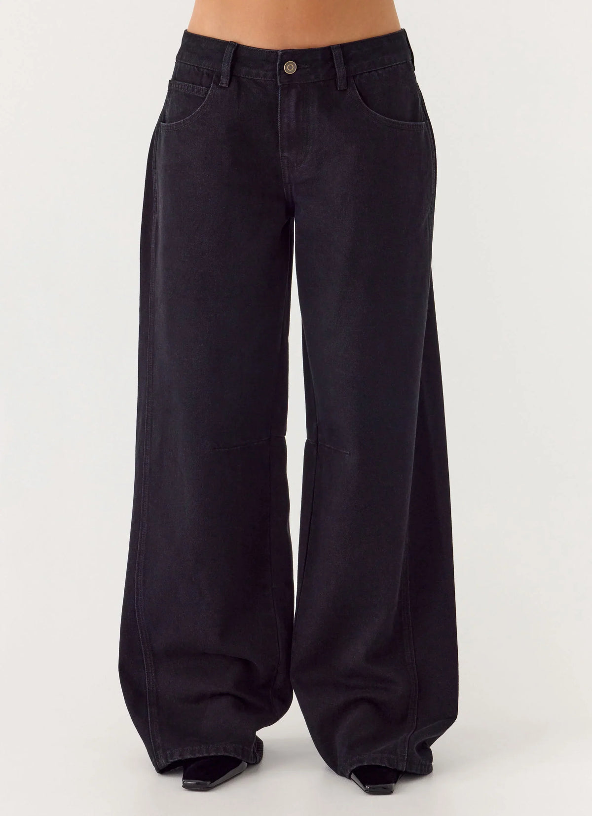 Waylon Low Rise Denim Jeans Black
