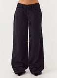Waylon Low Rise Denim Jeans Black