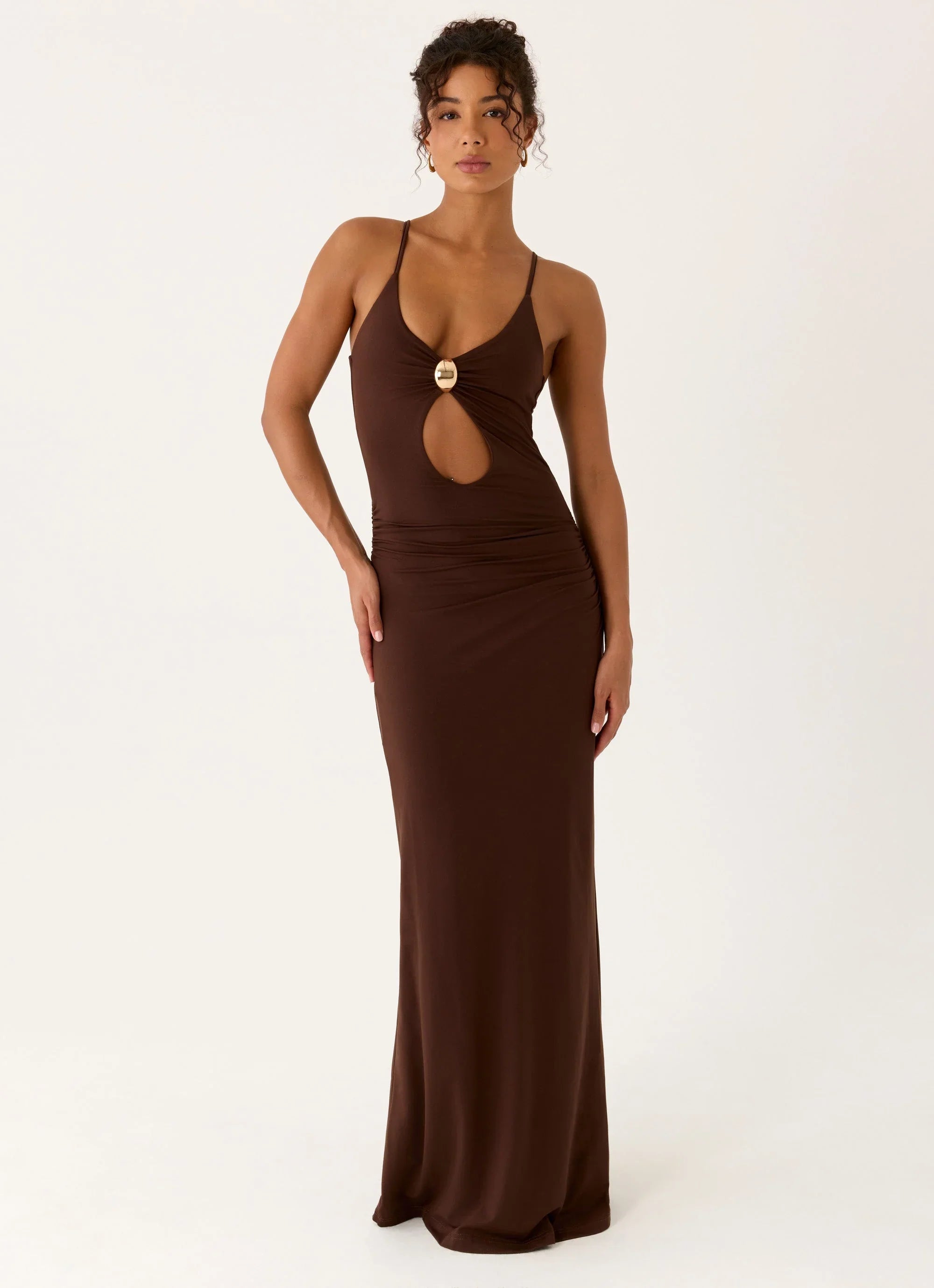 Inez Maxi Dress Chocolate