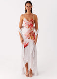 Loire Maxi Dress Peach Rose