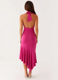Perdita Midi Dress Fuchsia