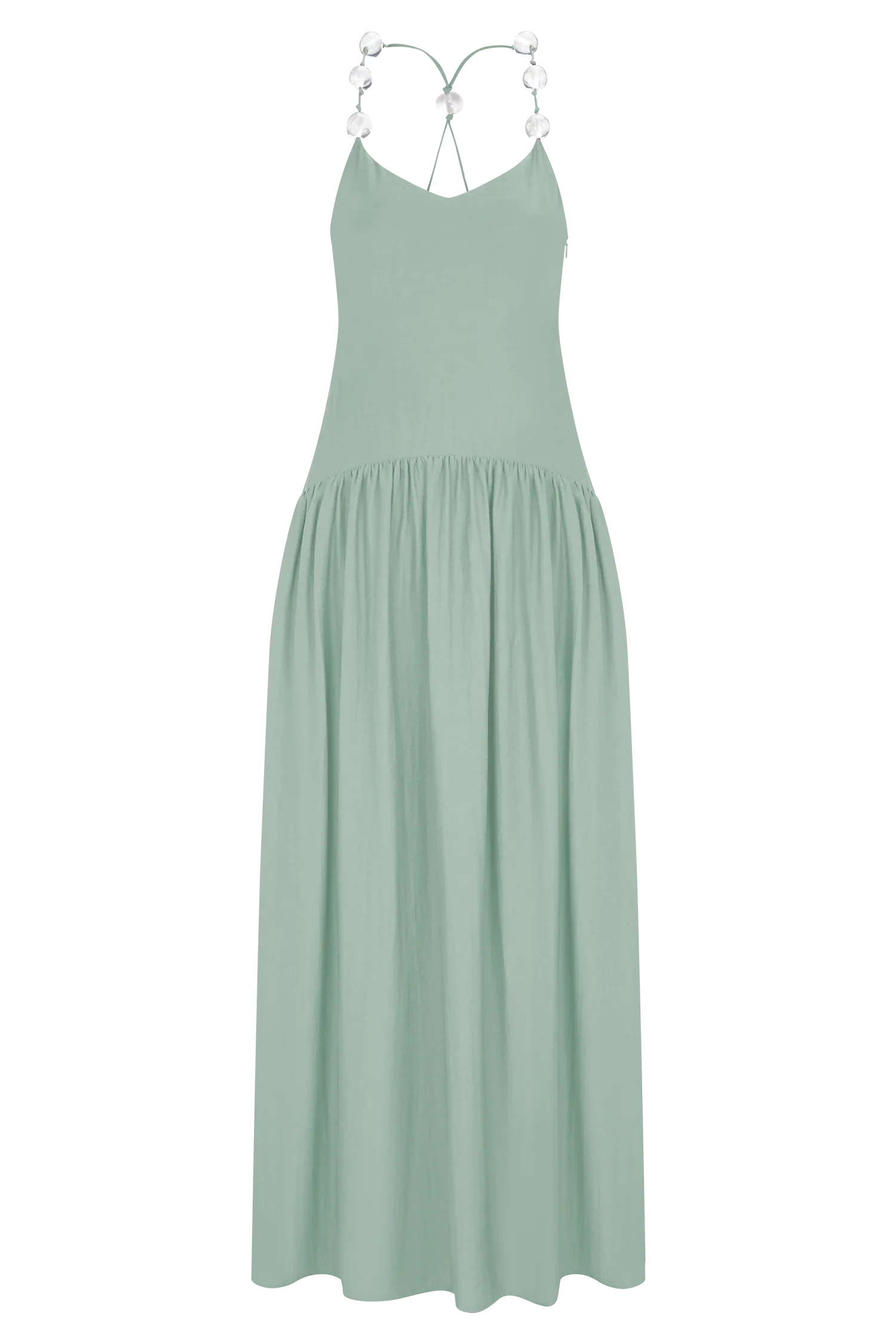 Darling Linen Maxi Dress Sage