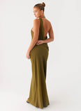 Opal Glow Maxi Dress Khaki