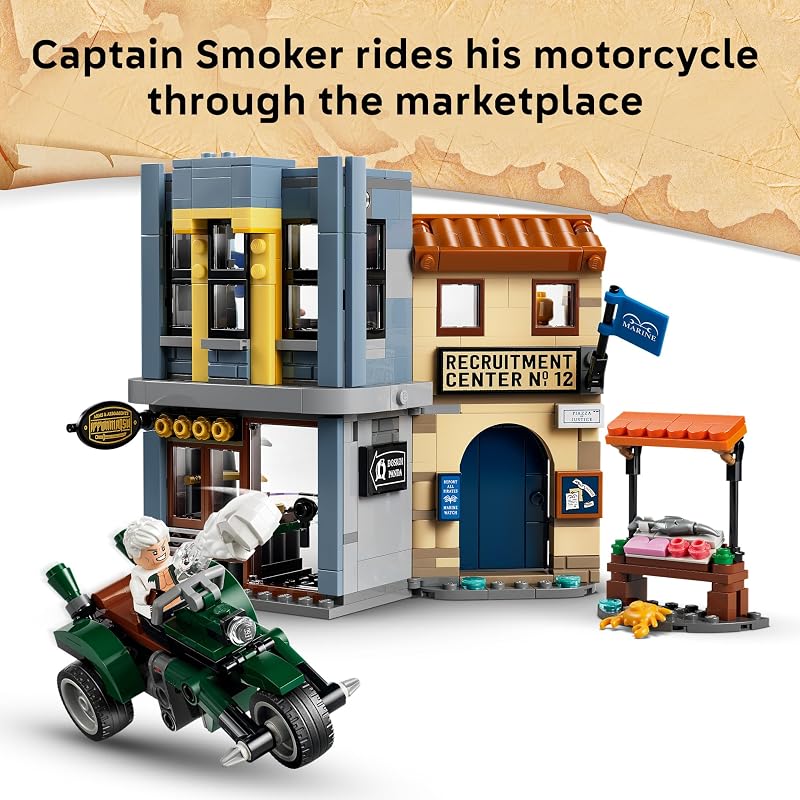 LEGO ONE PIECE Showdown with Captain Smoker 75642 Building Toys for Boys Girls Ages 9 Playset for Pretend Play 3 Character Minifigures 547 pieces Gift for Birthdays