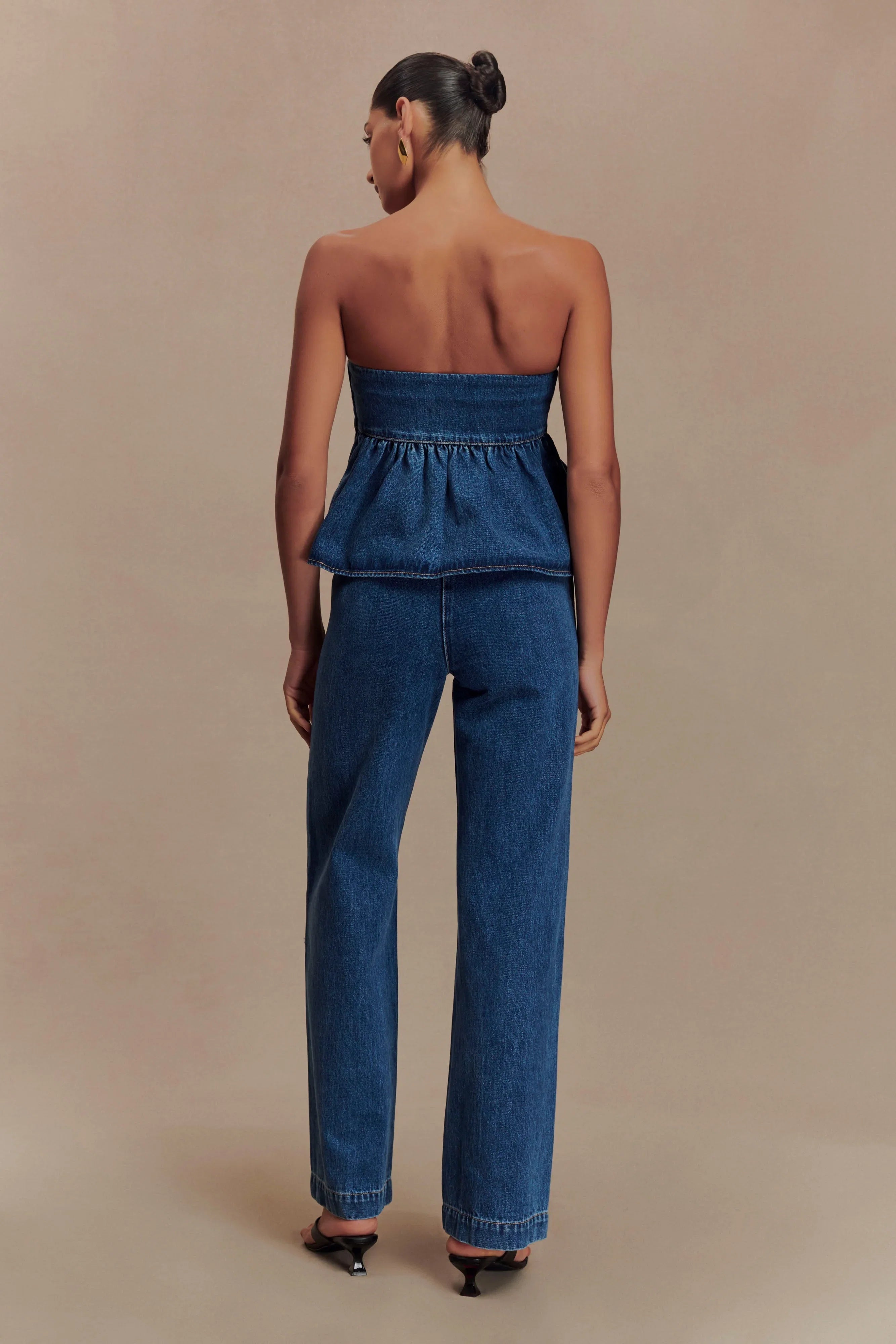 Rayne Wide Leg Denim Jeans 90S Blue