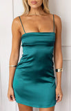 Chantell Teal Mini Dress