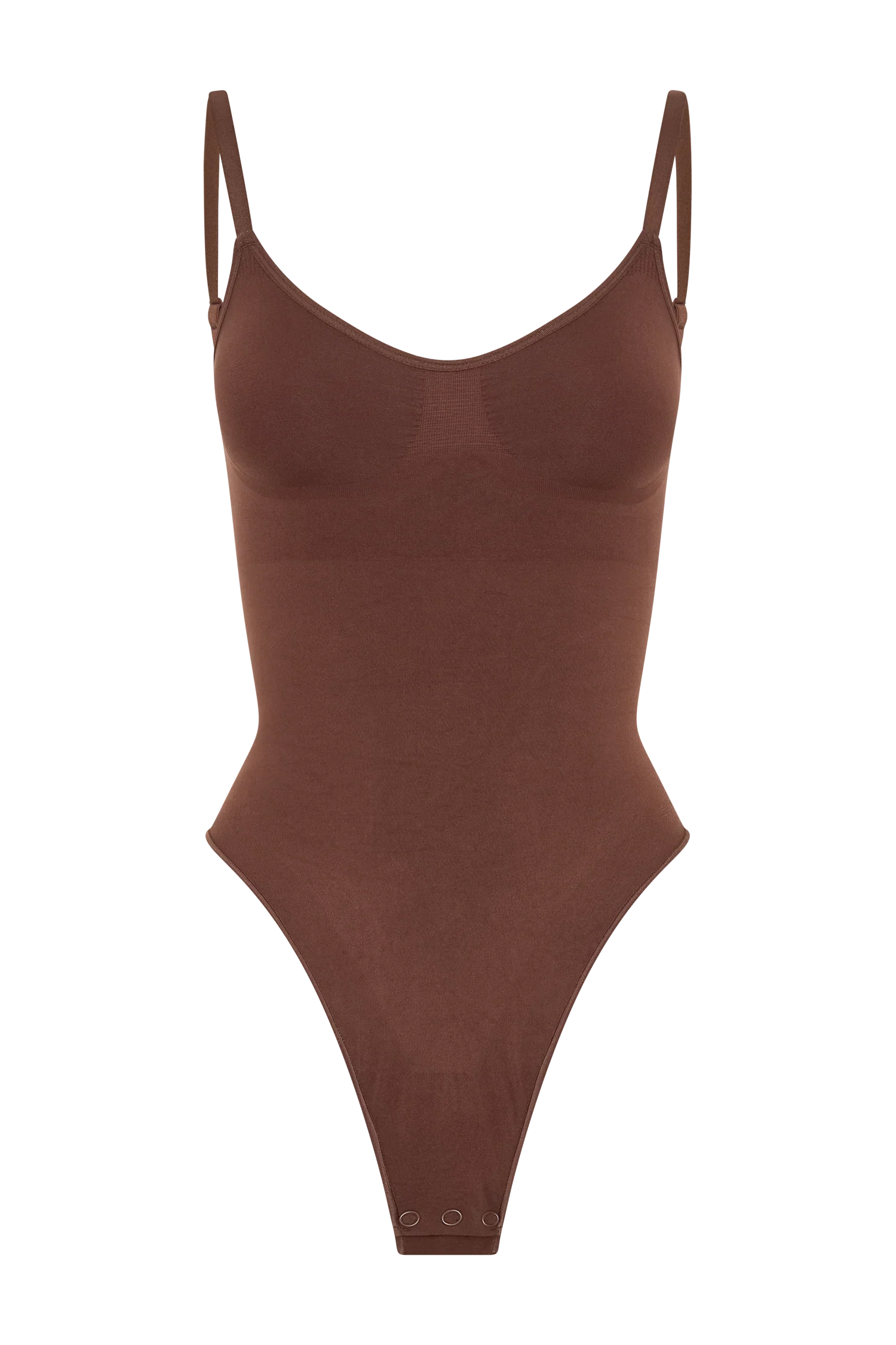 Alyssa Backless Shapewear Bodysuit Espresso