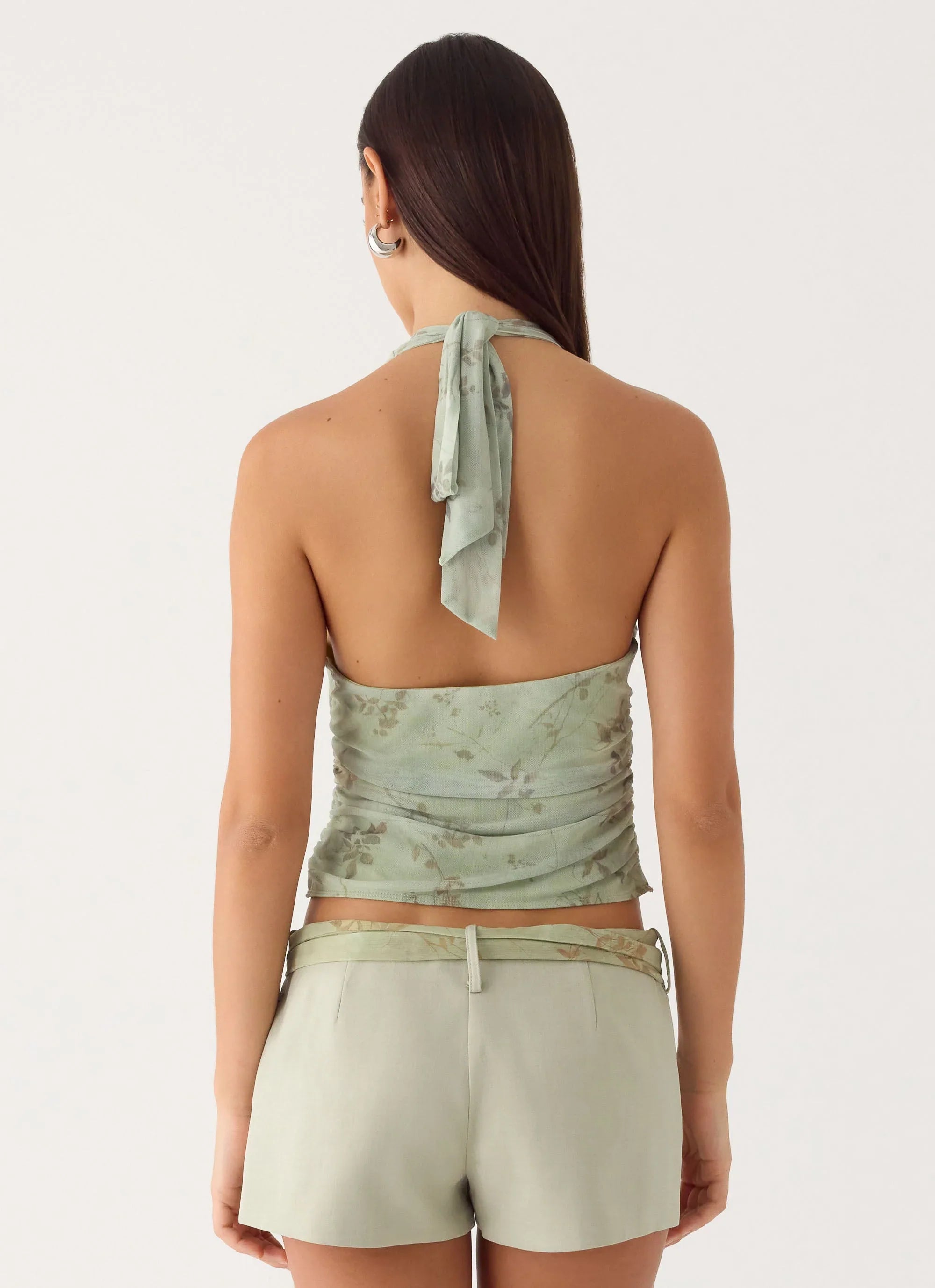Ariane Sash Shorts Sage