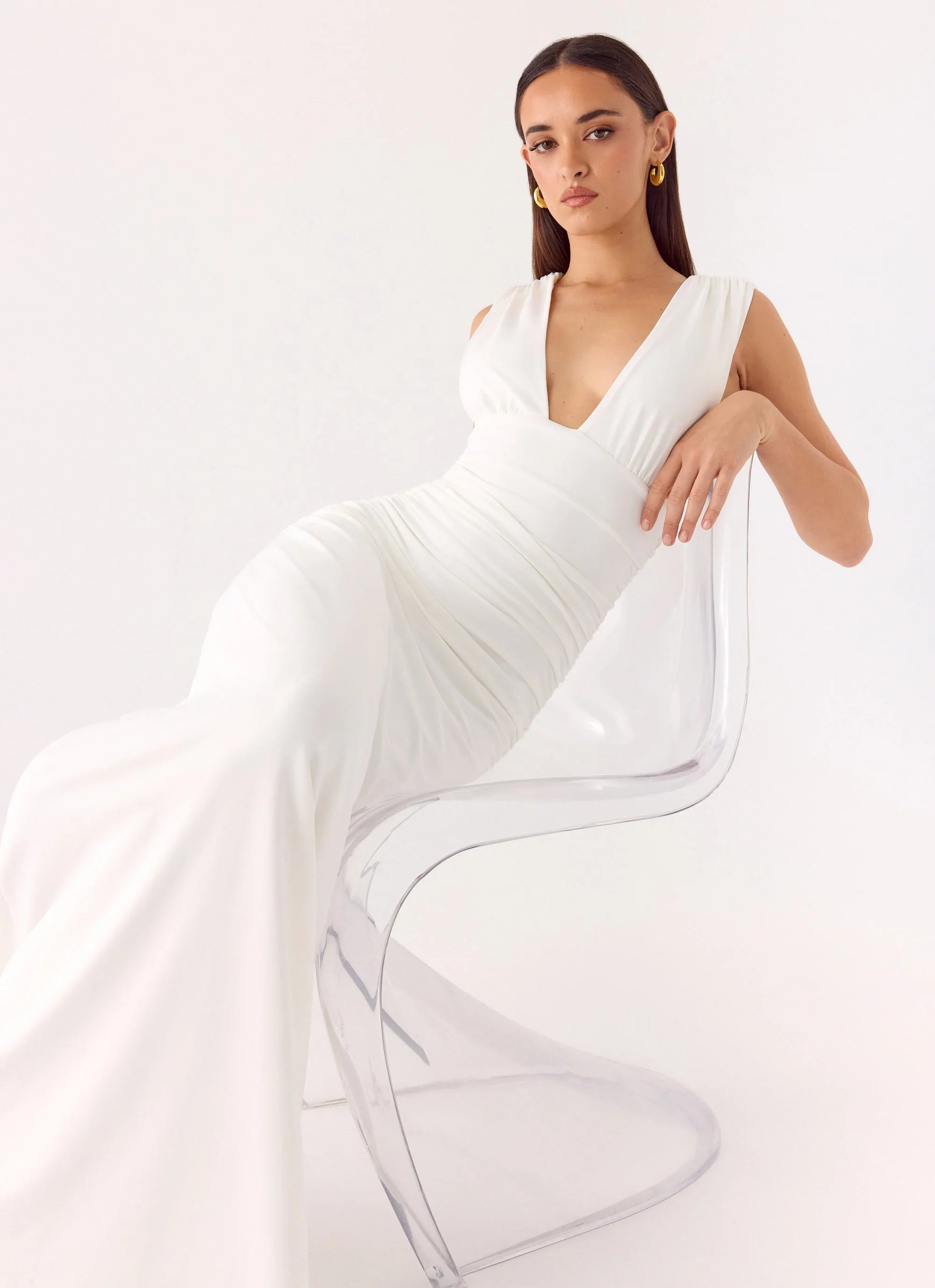 Options Maxi Dress White
