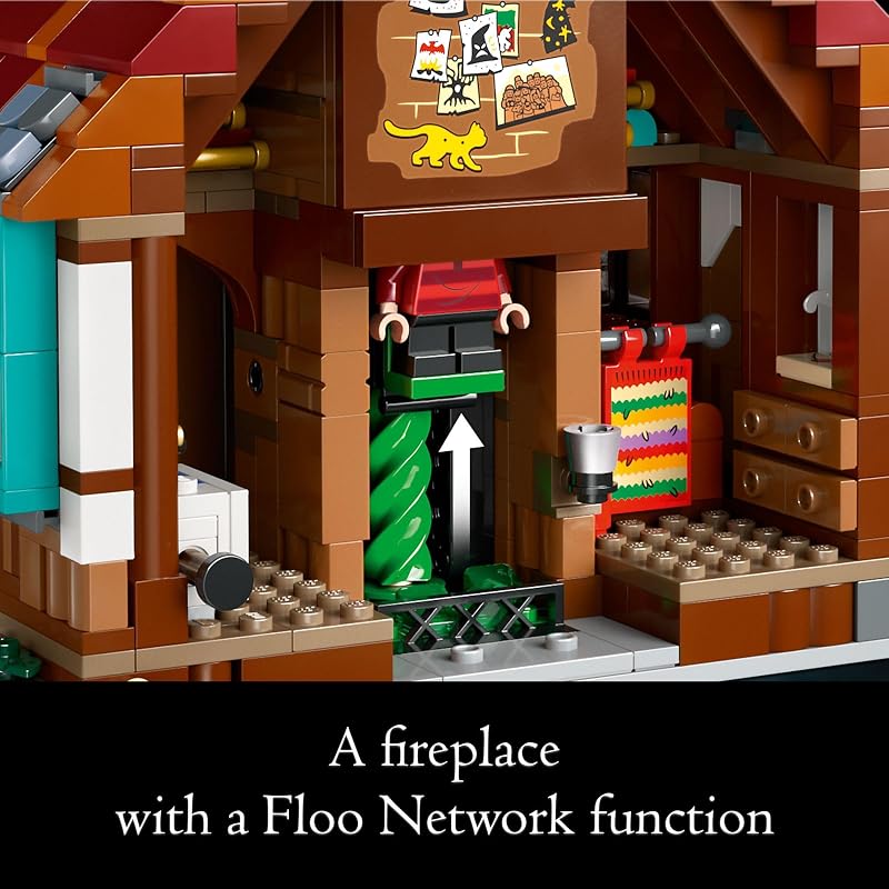LEGO Harry Potter The Burrow Building Sets for Adults Collectible Harry Potter Weasley House Kits with 10 Minifigures Gifts for Men and Women Fans 76437