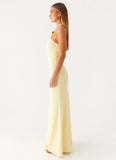 Instant Attraction Maxi Dress Yellow