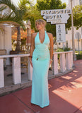 Rhia Halter Maxi Dress Mint